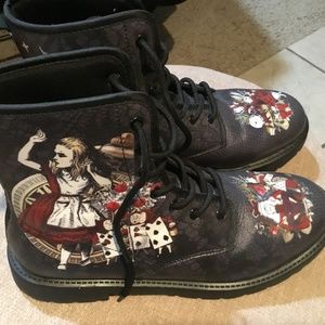 Alice in Wonderland Boots